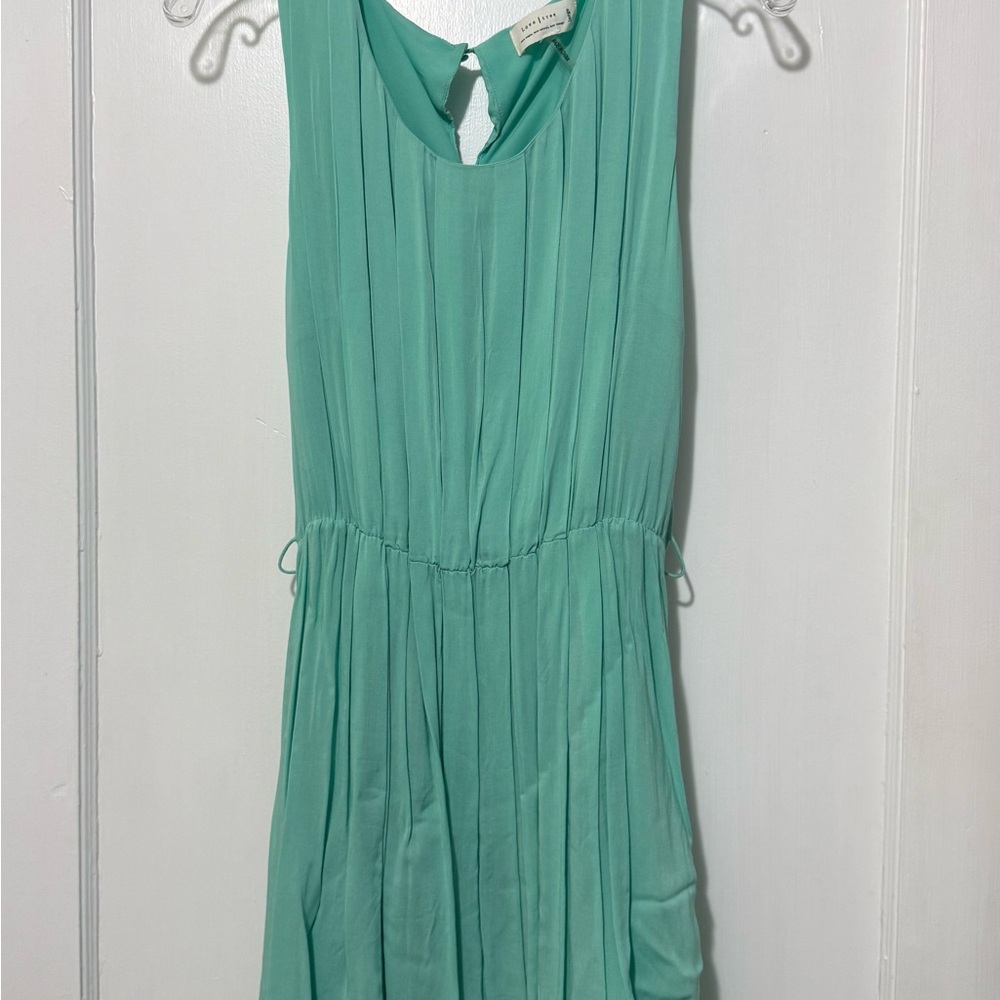 Love Tree Aqua Pleated Dress